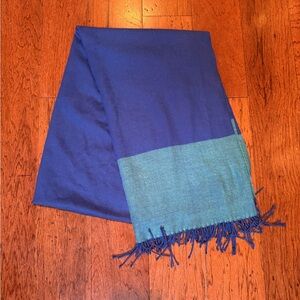 Anthropologie Silk Wool Pashmina 2 Tone Scarf Wrap